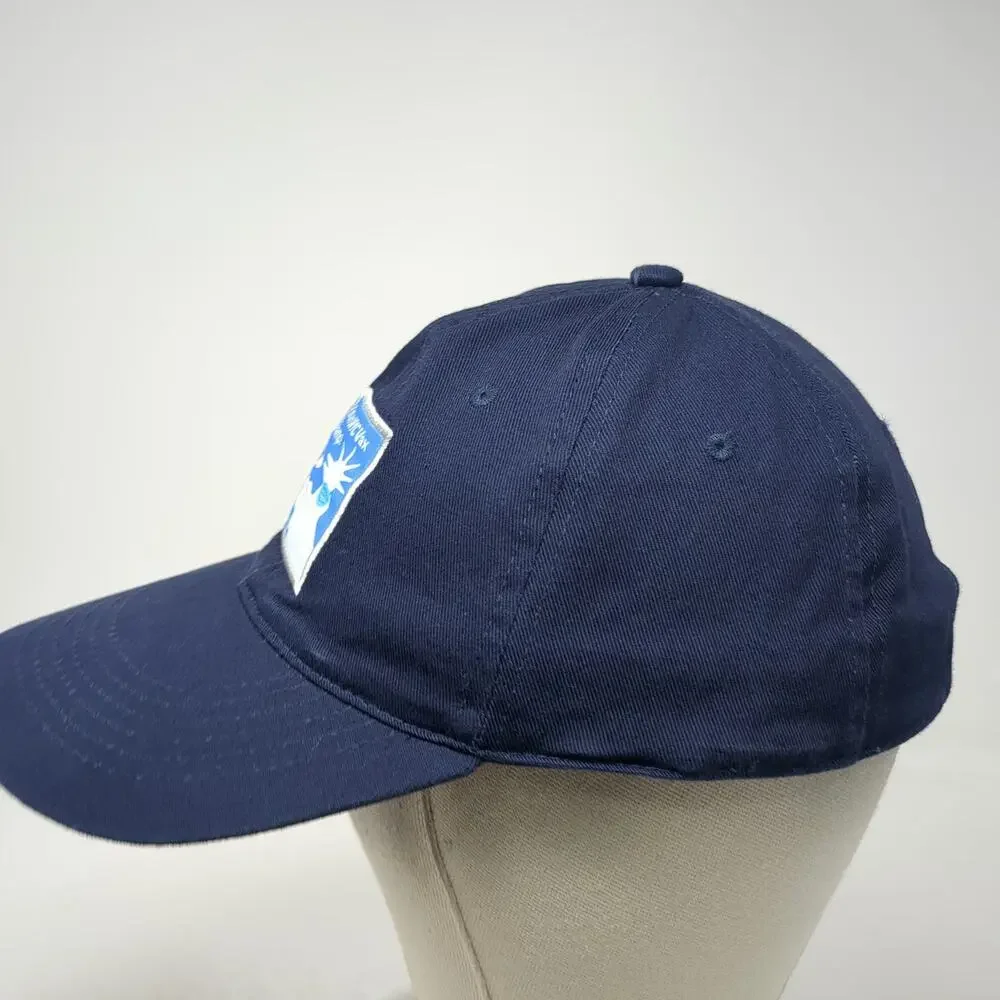 Stronghold PFA Baseball Cap Blue One Size Strapback NYC Health Hospitals Vax Hat